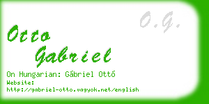 otto gabriel business card