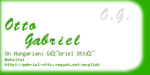 otto gabriel business card